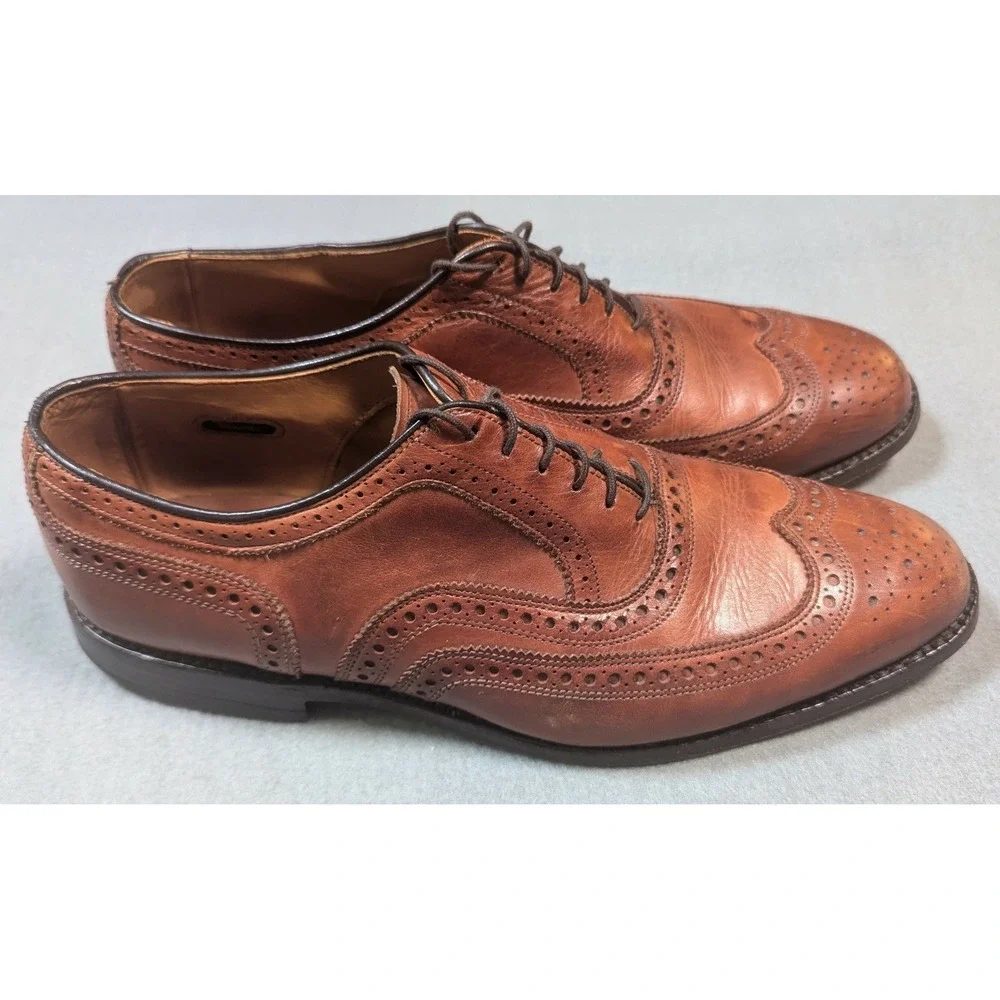 Allen Edmonds Fairhaven Wingtip Oxford Brogue Dress Shoes Burgundy Mens 11 D